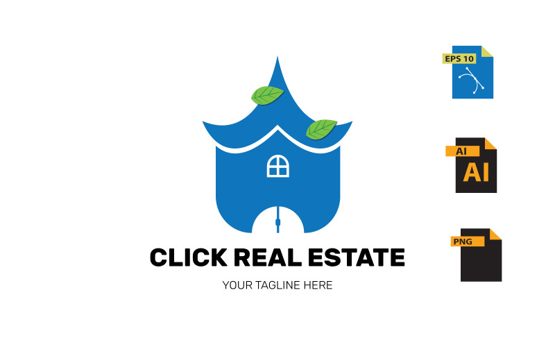 Klicken Sie auf Logodesign für Immobilien