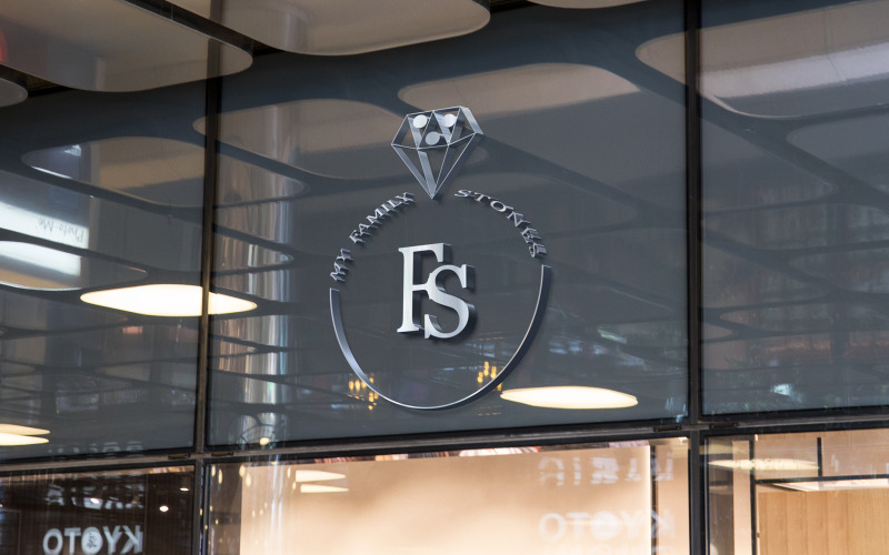 Logo doré FS pour bijoux et pierres précieuses