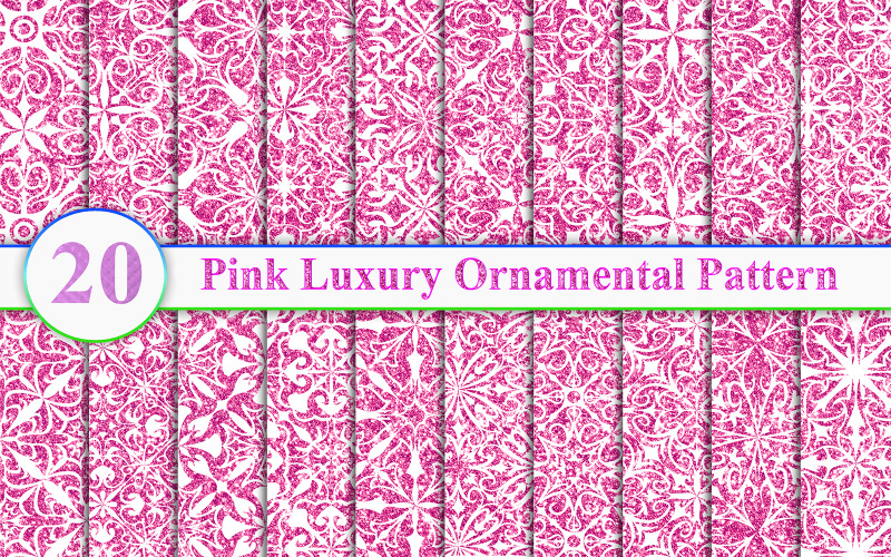 Rosa dekorativer Muster-Luxushintergrund