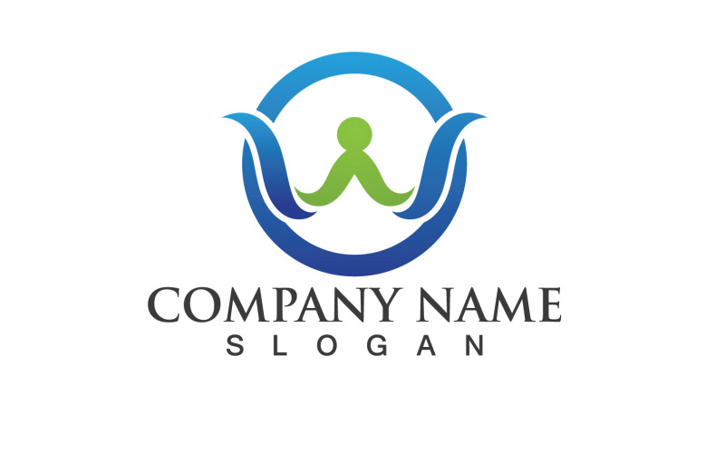 Lettera W iniziale Logo Vector Design V10