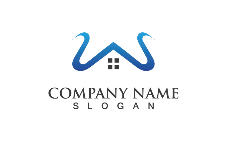 Lettera W iniziale Logo Vector Design V35