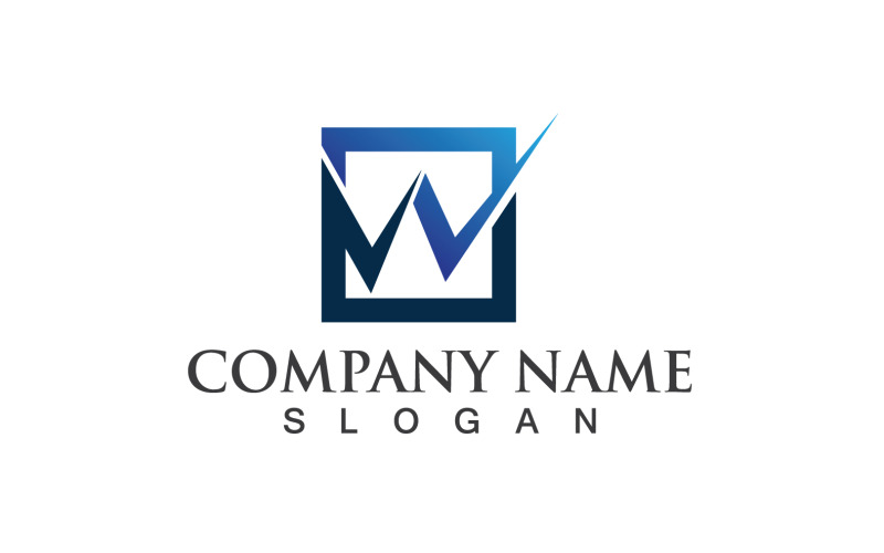 W Letter Initial Logo Vector Design V26