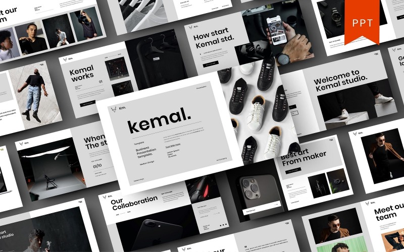 Kemal – PowerPoint-mall för företag