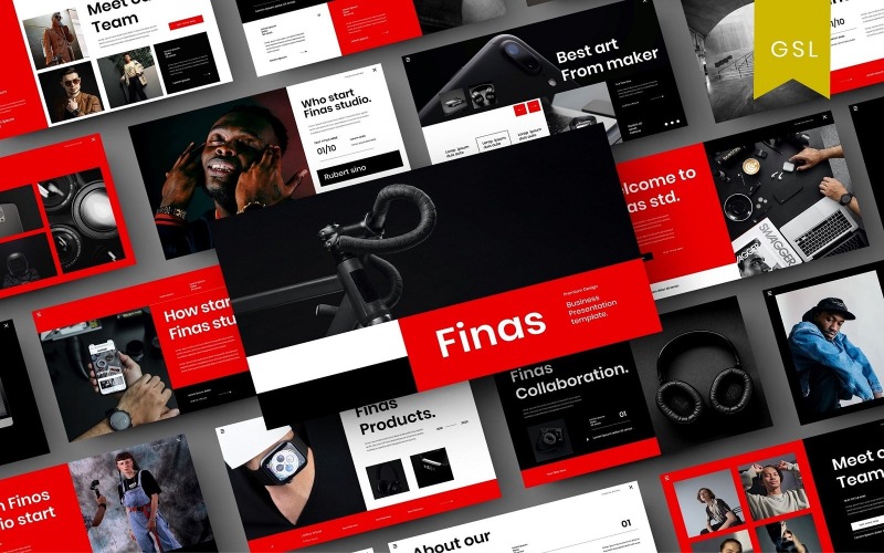 Finas - Modello di diapositiva Google aziendale