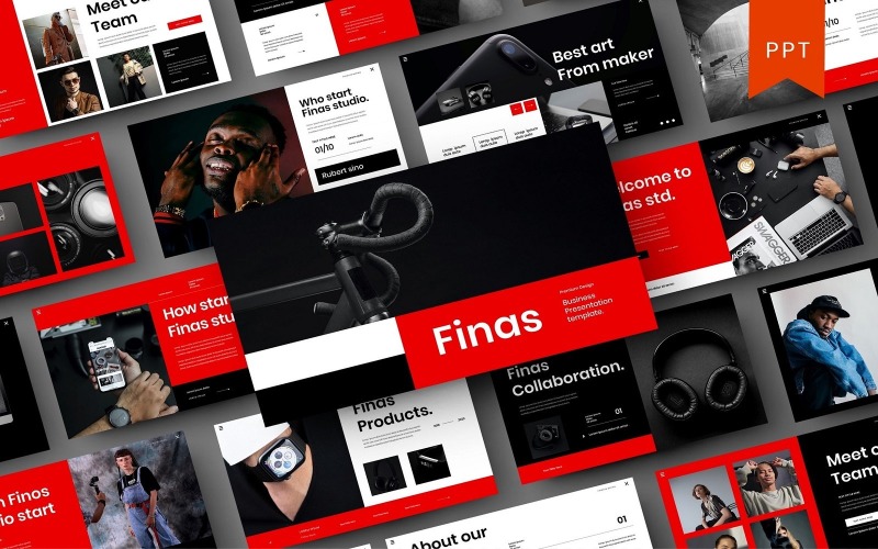 Finas – Шаблон бизнес-презентации PowerPoint
