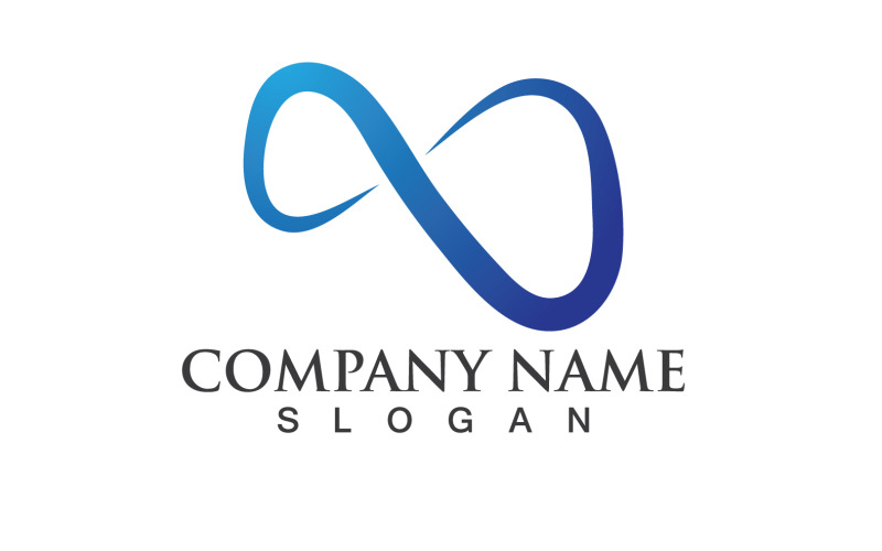 Infinity Line Logo En Symbool Vector Design V11