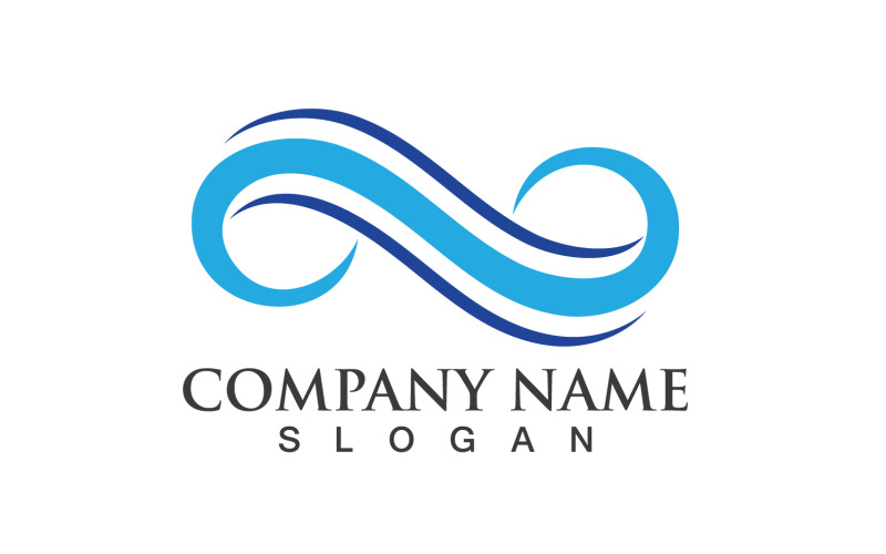 Infinity Line Logo Et Symbole Vector Design V2