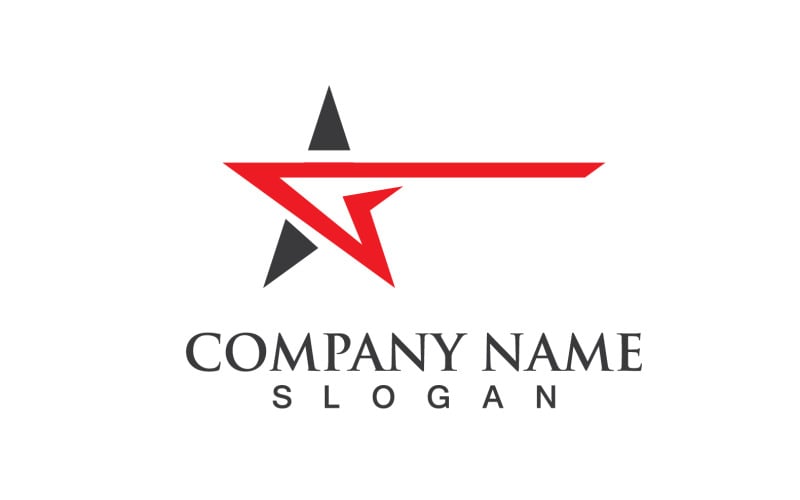 Логотип Star Success Symbol Vector Design V10