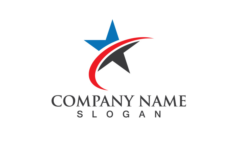 Логотип Star Success Symbol Vector Design V18