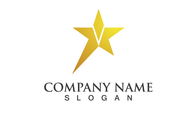 Логотип Star Success Symbol Vector Design V4