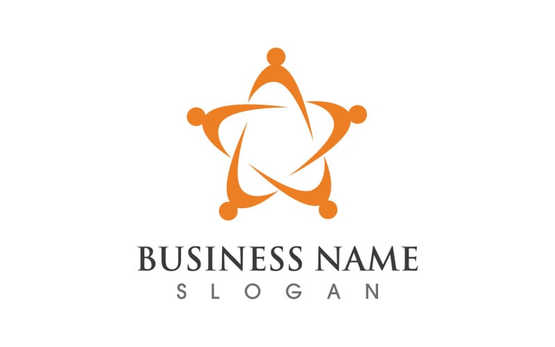 Społeczność Star Group People Logo Vector V6