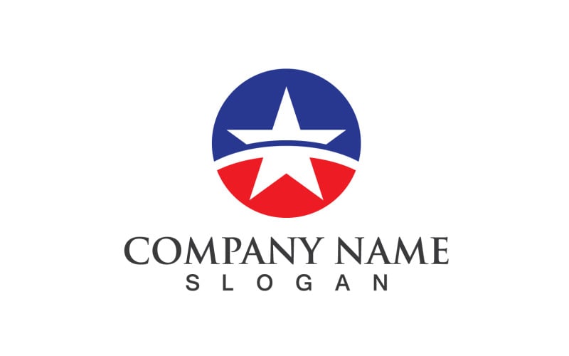 Star Success Symbol logotyp Vector Design V9
