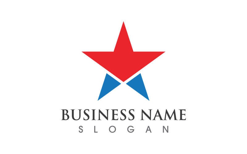 Star Success Vector Logo Design Vecteur V3