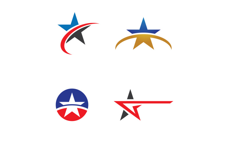 Ster succes symbool logo Vector Design V15
