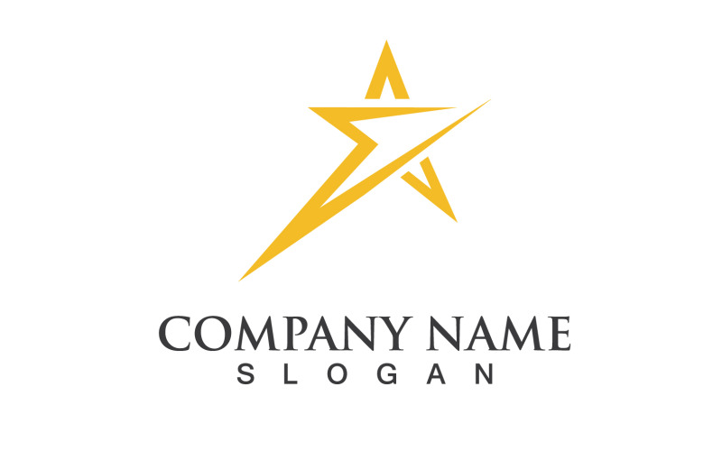 Ster succes symbool logo Vector Design V8