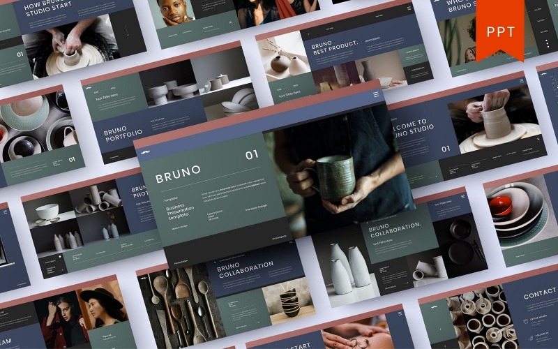 Bruno – PowerPoint-mall för företag
