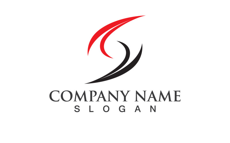 S brief eerste Business Logo Vector Design V1