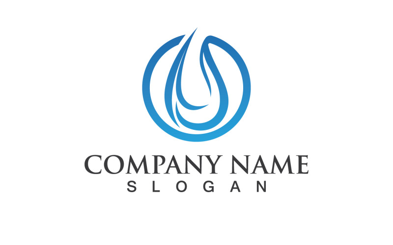 Waterdrop Natura Vector Logo Design V21
