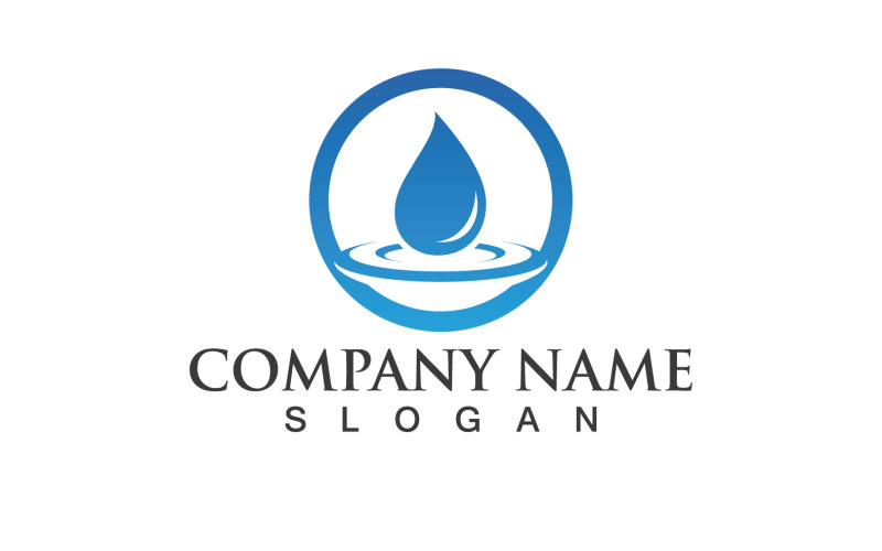 Waterdrop Natura Vector Logo Design V22