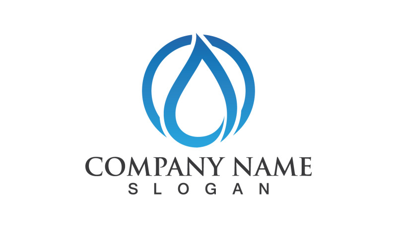 Waterdrop Natura Vector Logo Design V24