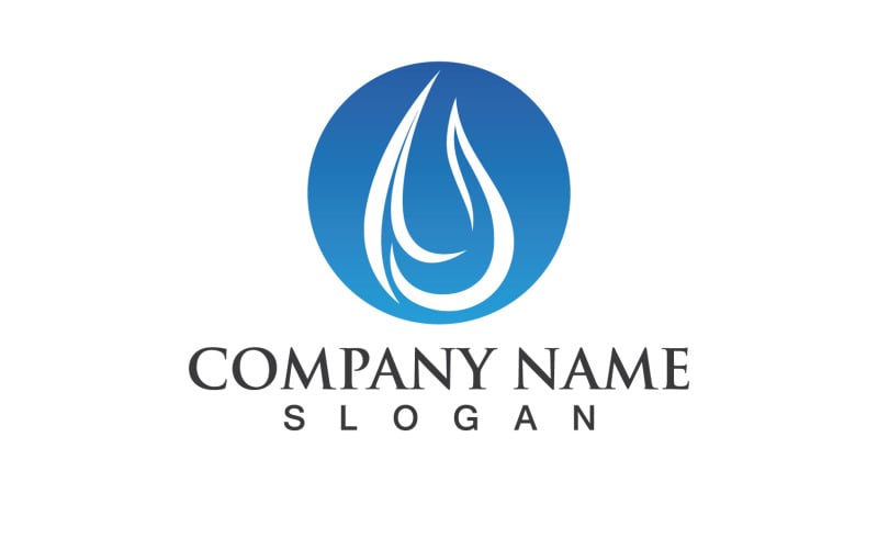 Waterdrop Nature Vector Logo Design V20