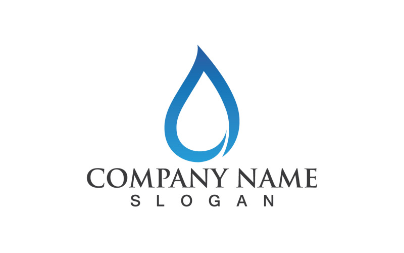 Waterdrop Nature Vector Logo Design V5