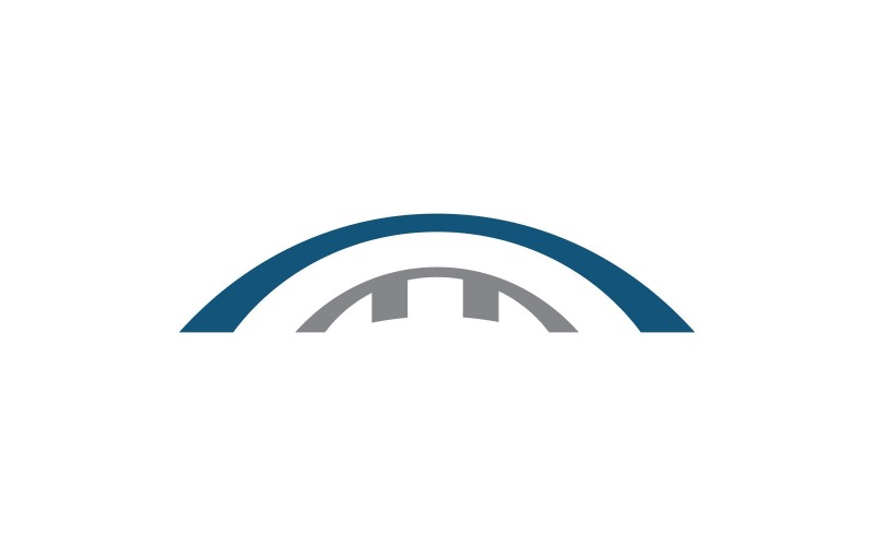Bro bygga logotyp designmall vektor ikon V5