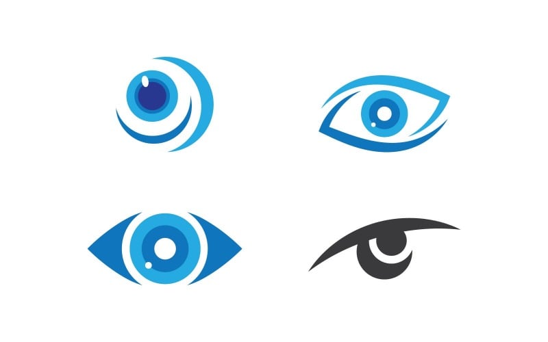 Göz Bakımı Logo Tasarım Şablonu V10