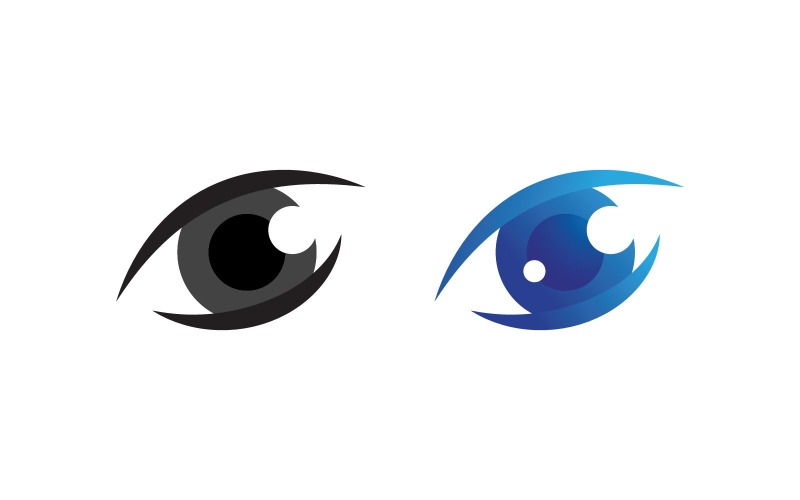 Modèle de conception de logo de soins oculaires V2