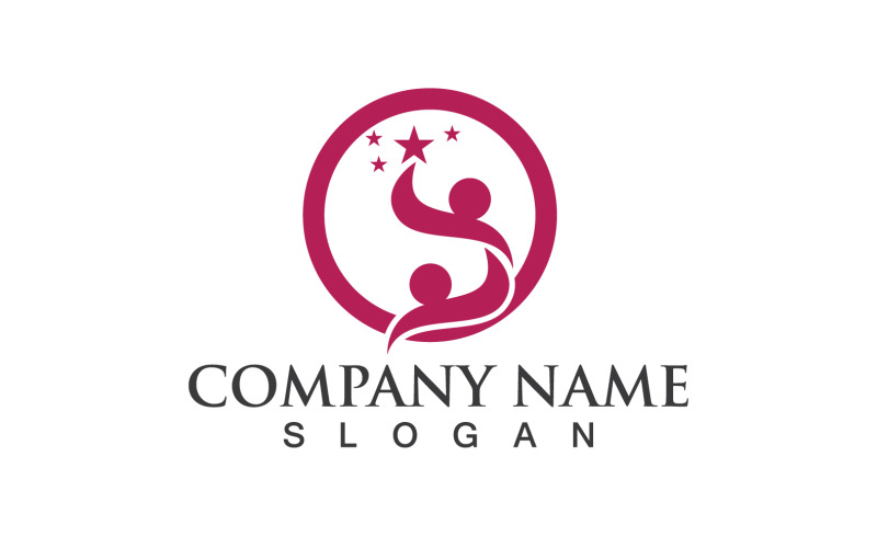 Adozione Family Care Love Logo Vector V12
