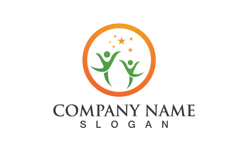 Adozione Family Care Love Logo Vector V1