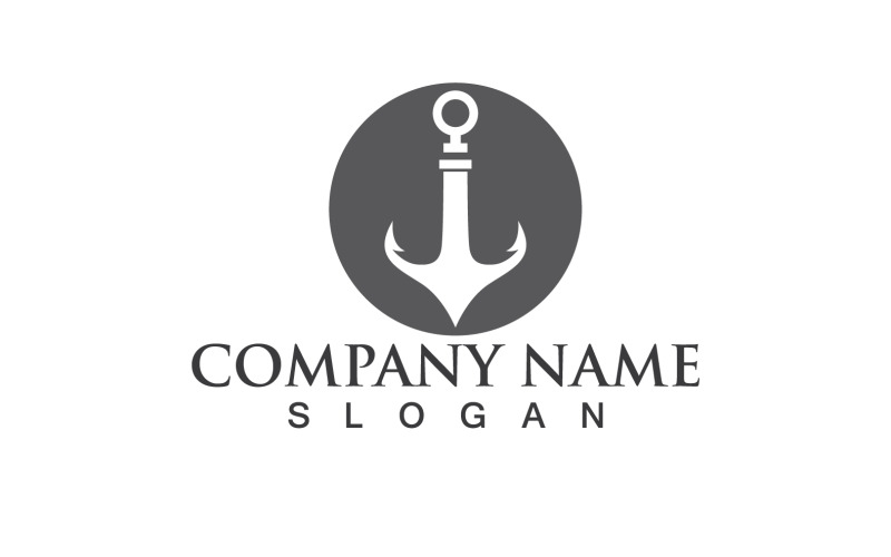 Anchor Logo Vector Symbol Design V14