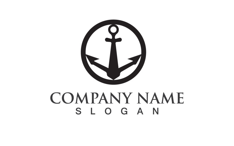 Anker Logo Vector Symbool Ontwerp V2