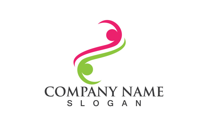 Adoption People Social Mother Logo Vector V7