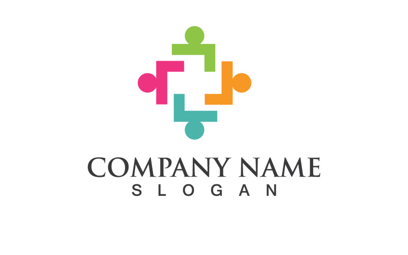 Gruppo Persone Comunità Social Logo Vector V13