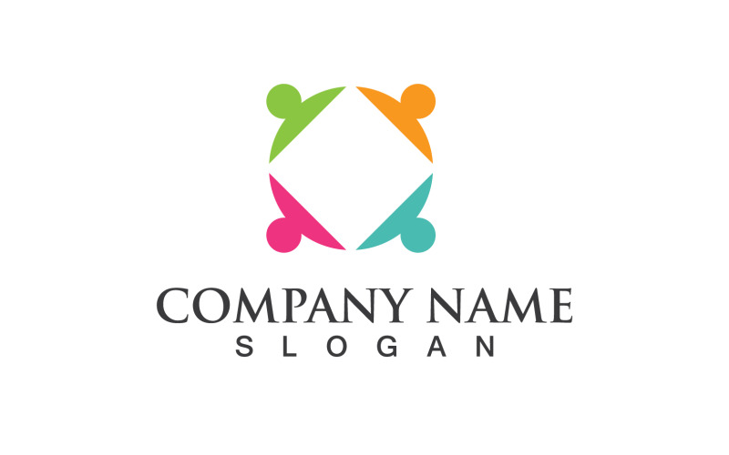 Gruppo Persone Comunità Social Logo Vector V3