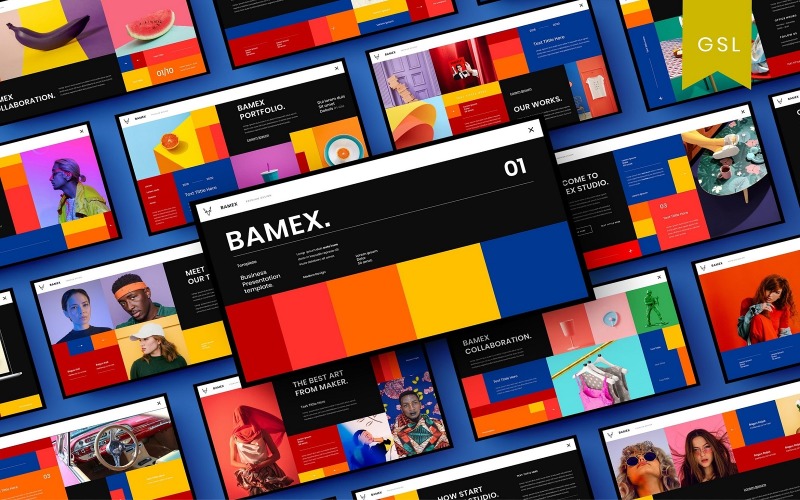 Bamex - Modèle de diapositives Google pour les entreprises