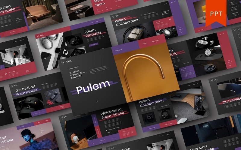 Pulem – šablona Business PowerPoint