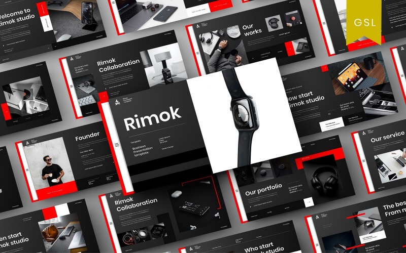 Rimok - Бизнес Шаблон слайдов Google