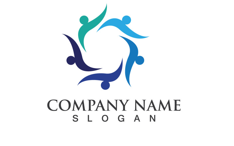 Community People Group Logo  Social V9