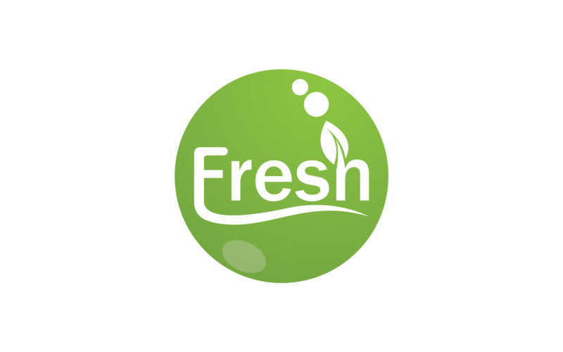 Feuille fraîche Nature Logo Design Vector V16
