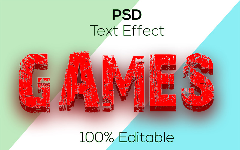 3D hry | 3D hry Psd textový efekt