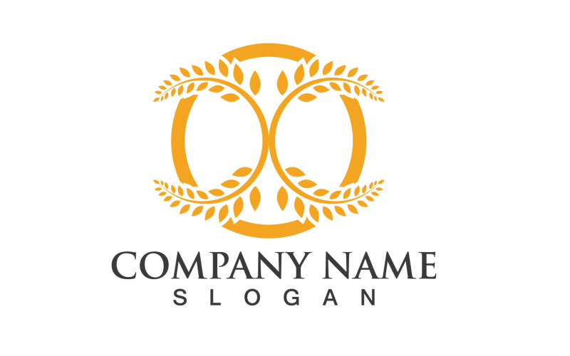 Vete Rice Food Logo Vector Design V9