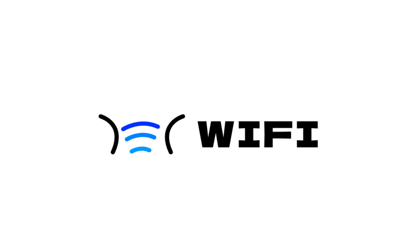 Písmeno H Wifi Chytré Tech Logo