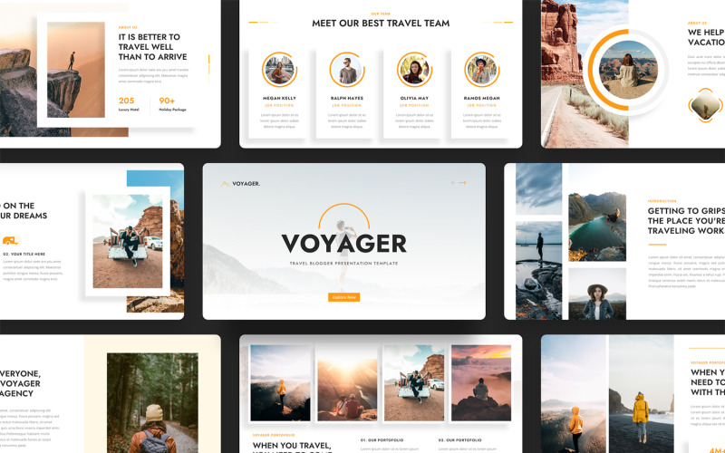 Voyager - Keynote-Vorlage für Reiseblogger