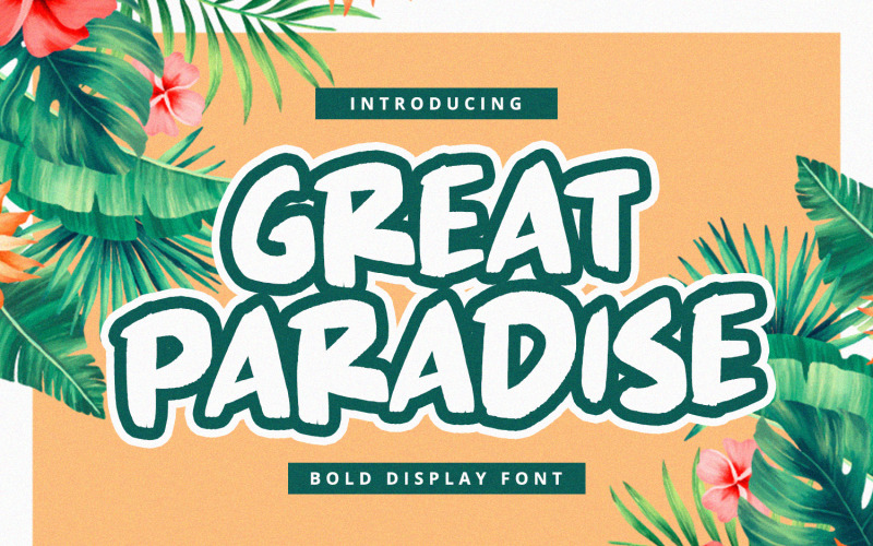 Great Paradise - Fonte de exibição em negrito