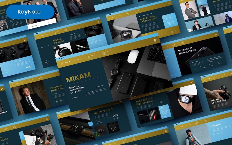 Mikam — шаблон бизнес-презентации