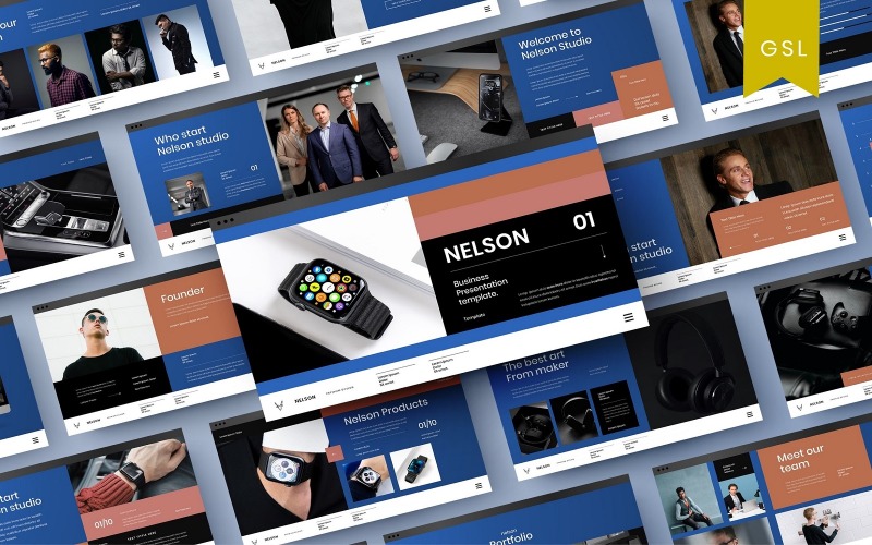 Nelson – Üzleti Google Diasablon