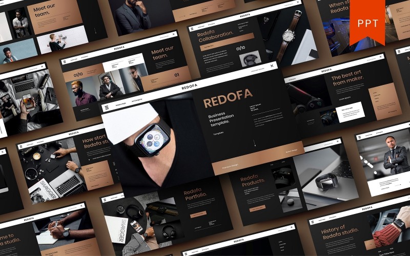 Redofa – бізнес-шаблон PowerPoint