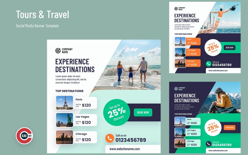 Travel Social Media Banners - 00224